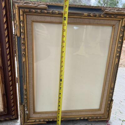 Pair of Large Vintage Picture Frames with Glass - IN LA HABRA HEIGHTS