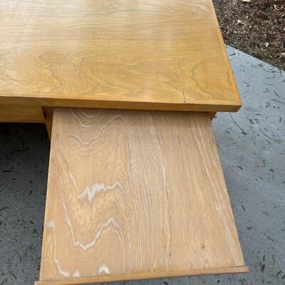 Large Light Wood Desk - LA HABRA HEIGHTS PICK UP ONLY