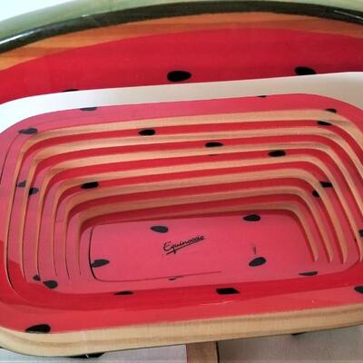 Lot #100 Pair of Equinoccio Collapsible Bowls - Fruit Motif