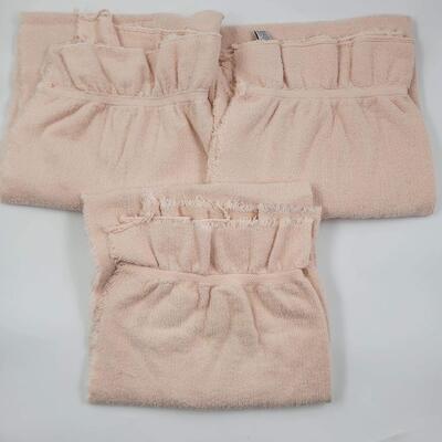 VINTAGE COLORMATE PINK BATH TOWEL BUNDLE 3pc