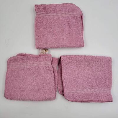 VINTAGE DUNDEE PINK WASH CLOTH BUNDLE 3 PC