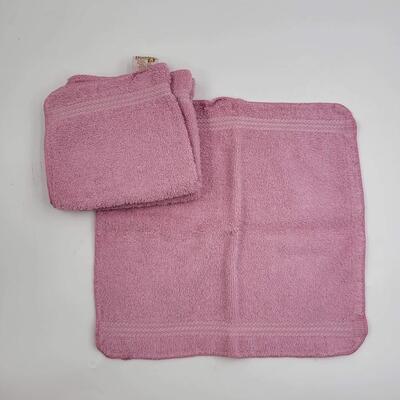 VINTAGE DUNDEE PINK WASH CLOTH BUNDLE 3 PC