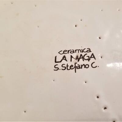 Lot #102  Ceramica LA Maga Center Bowl with 5 matching smaller bowls