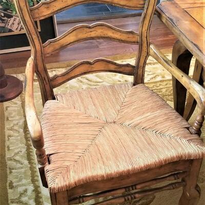 Lot #105  Pretty French Country style Dining Room Table w/8 chairs