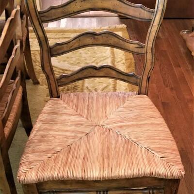 Lot #105  Pretty French Country style Dining Room Table w/8 chairs