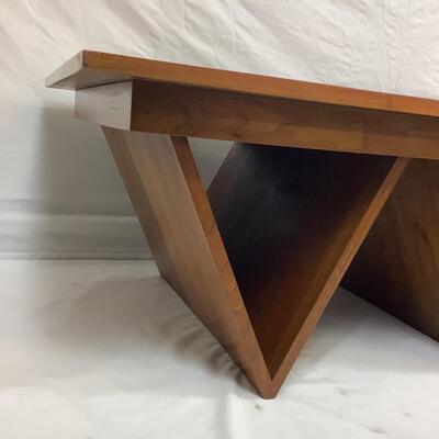 3066 Unique Solid Wood Modern Handmade Painted Table Signed By Artist