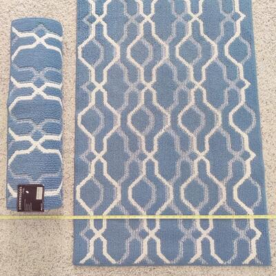 PRETTY BLUE ACCENT RUG BUNDLE