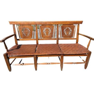 3068 French Style Wooden Bench