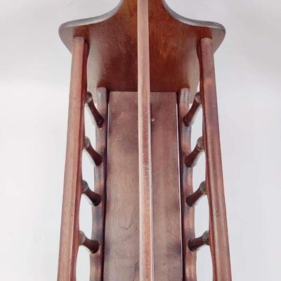 SOLID WOODEN MAGAZINE RACK