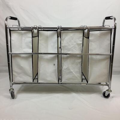 3070 4 Bag/4 Section Laundry Hamper Cart
