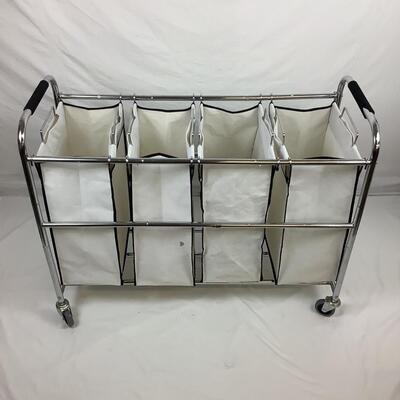 3070 4 Bag/4 Section Laundry Hamper Cart