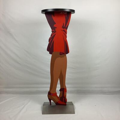 3071 Modern Handmade Wooden Lady Figure Stand By  Artist 'I B DUNNE'