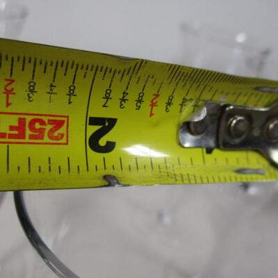 Vintage Frosted Lily Wine Glasses