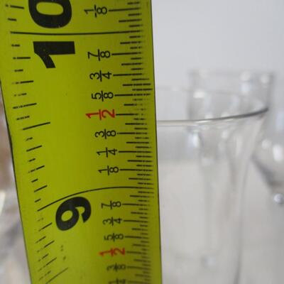 Vintage Frosted Lily Wine Glasses