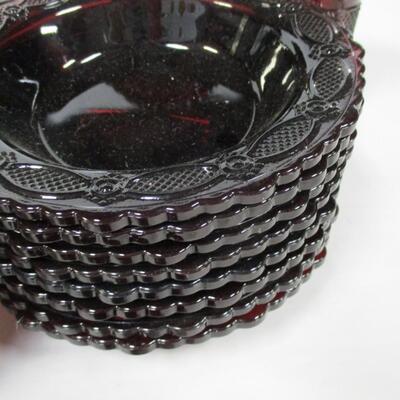 Avon Ruby Glasses Dishes