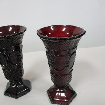 Avon Ruby Glasses Dishes