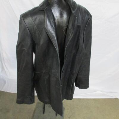 Merona Leather Jacket Size Large