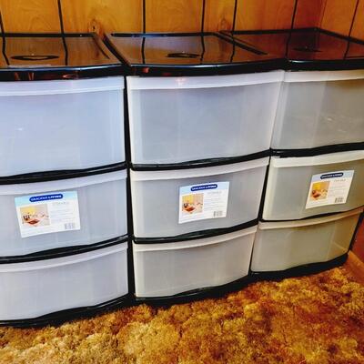 GRACIOUS LIVING 3 DEEP DRAWER STORAGE SYSTEM 3 PC