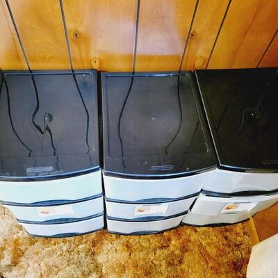 GRACIOUS LIVING 3 DEEP DRAWER STORAGE SYSTEM 3 PC