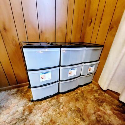 GRACIOUS LIVING 3 DEEP DRAWER STORAGE SYSTEM 3 PC