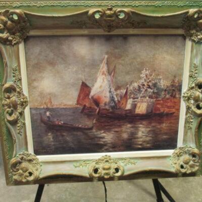 Framed Painting By Artist Graef