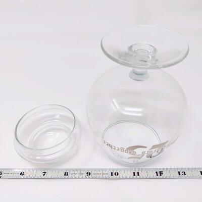 CELEBRATE 25 YEARS TOGETHER BRANDY AND LID GLASS