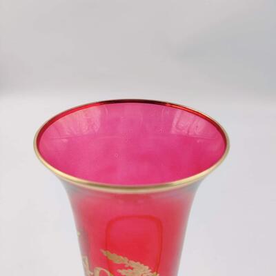 CELEBRATE 40 YEARS W/ PRETTY RED VASE