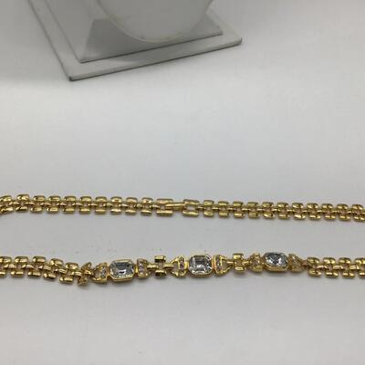 Beautiful Gold Tone Costume Necklace