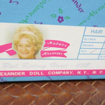 Madame Alexander Doll Red Riding Hood