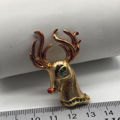 Vintage Reindeer Brooch