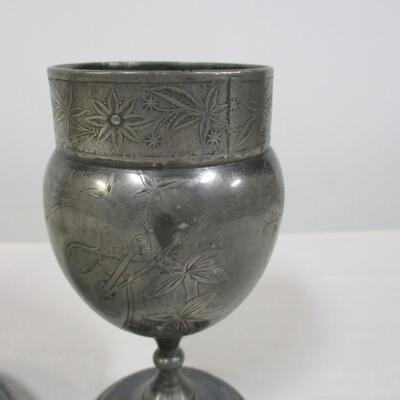 F B Rogers Silver Co Server & Cups