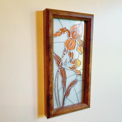 4PC VINTAGE TURNER "STAINED GLASS" WALL ART