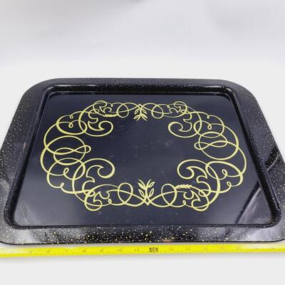 VINTAGE METAL ART TRAY