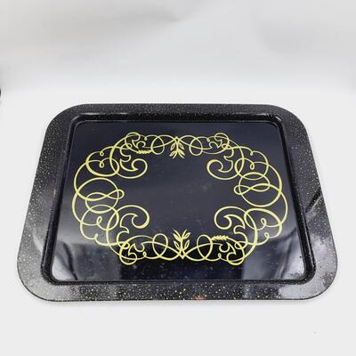 VINTAGE METAL ART TRAY