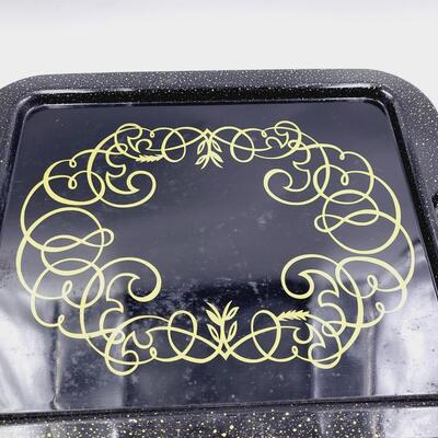 VINTAGE METAL ART TRAY
