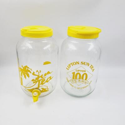 GLASS SUN TEA CONTAINERS