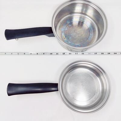 DUNCAN HINES STAINLESS STEEL SAUCE PANS