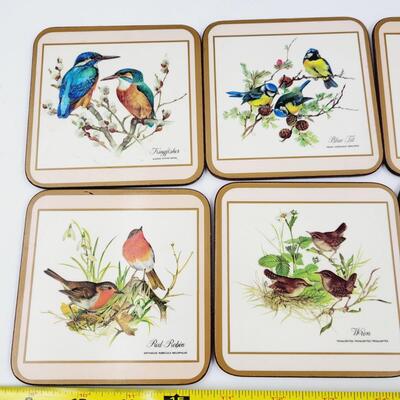 VINTAGE BIRD COASTER SET