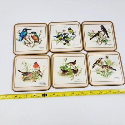 VINTAGE BIRD COASTER SET