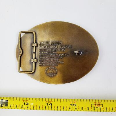HESSTON RODEO CHAMPIONSHIP COLLECTOR BELT BUCKLES