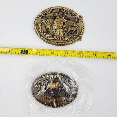 HESSTON RODEO CHAMPIONSHIP COLLECTOR BELT BUCKLES