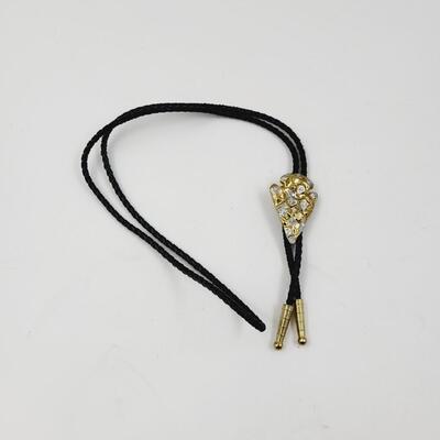 GOLD TONED "NUGGET" BOLO TIE