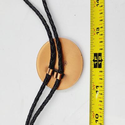 BEAUTIFUL COPPER & TURQUOISE BOLO TIE