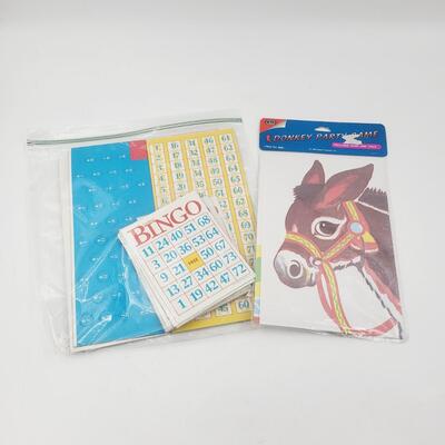 OLD PIN THE TAIL & BINGO GAME