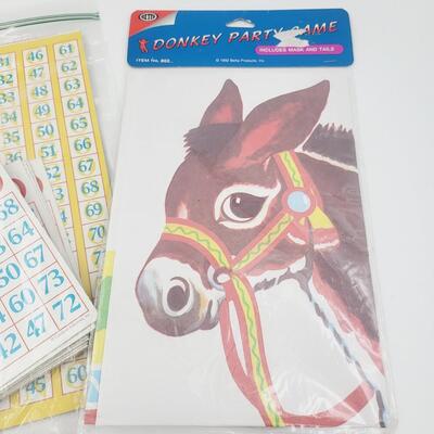 OLD PIN THE TAIL & BINGO GAME