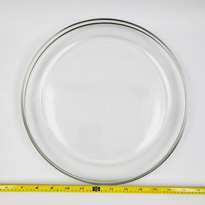 LARGE PYREX GLASS PLATTERS - 2pc