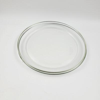 LARGE PYREX GLASS PLATTERS - 2pc