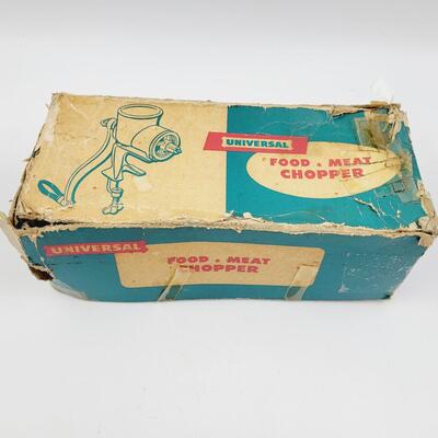 IN THE ORIGINAL BOX UNIVERSAL BRAND FOOD - MEAT CHOPPER