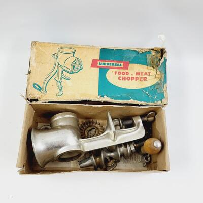 IN THE ORIGINAL BOX UNIVERSAL BRAND FOOD - MEAT CHOPPER
