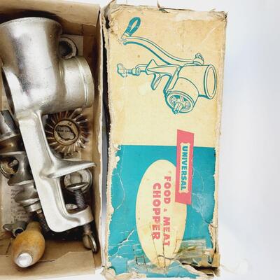 IN THE ORIGINAL BOX UNIVERSAL BRAND FOOD - MEAT CHOPPER